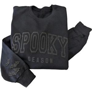 RoseSeek Women's Plus Size Letter Graphic Sweatshirts Crew Neck Long Sleeve Pullover (Black, XXL)