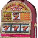 Noble Gems Kurt Adler 3-1/2-Inch Glass Slot Machine Ornament,Christmas