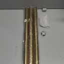 16-86 Inch Curtain rods, 1 Inch Diameter Splicing and Telescoping Structure Window Treatment Rods Set Adjustable Drapery Rods Heavy Duty Pole, Warm Gold