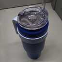 Primula 40 oz Large Insulated Stainless Steel Tumbler with Handle & Straw