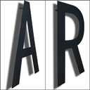 BetLight Large House Letter- 12 Inch High Rustproof Stainless Steel Distinguished Home Address Letter-Floating Designed Building Address Letter for the Modern Home/Letter R