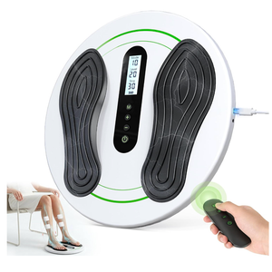 Uoboo Transcutaneous Electrical Nerve Stimulator for Feet, EMS Foot Massager for Neuropathy NMES Stimulator Circulation and Pain Relief, Electric Foot Massager with 4 TENS Unit Muscle Stimulator Pads