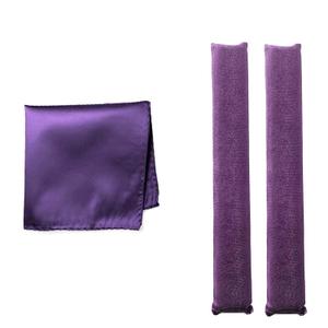 YOSHUYUKI Classic Heatless Curls Overnight Rods No Heat Hair Curlers to Sleep Jumbo Foam Large Hair Rollers for Long Short Hair Heatless Curling Rod Set Styling Tools with Satin Scarf Violet