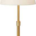 Portable Cordless LED Table Lamp, Height Adjustable Rechargeable Desk Lamp, 5200mAh Battery Operated 3-Level Brightness Dimmable Nightstand Light, Gold Wireless Lamp for Restaurant Bedside (Brushed Gold)
