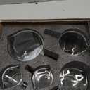 LIBWYS Glass Measuring Cup Set Of 5, 1000 Ml (32 Oz), 500 Ml (16 Oz), 350 Ml (12 Oz), 2x75 Ml (2.5 Oz) With Anti-slip Silicone Pad, Heat-Resistant Borosilicate Glass Liquid Measuring Cup