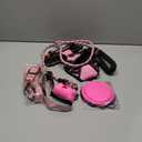 No Pull Dog Harness, Collar & Leash Set | Includes Dog Seat Belt, Collapsible Bowls & Poop Bag Dispenser. Ideal for Training, Walking, Hiking. Fits Small to Large Dogs (Pink-M)