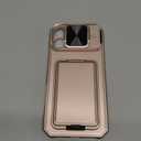 SSLOTSCASE for iPhone 17 Pro Max Case with Wallet & Sliding Lens Cover & Kickstand & Credit Card Holder & Camera Stand, MilitaryGrade Protection Phone Case Cover for iPhone 17 Pro Max 2025, Rose Gold