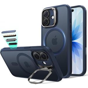 ESR for iPhone 17 Pro Max Case with Stand, Camera Control Cover Compatible with MagSafe, Military-Grade Drop Protection Magnetic Phone Case, Scratch-Resistant Back Cover,Frosted Blue