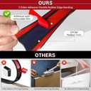 Rubber Edge Trim, 3/4" Self Adhesive Flexible U Channel Edge Protecter, EPDM Material Big Size Deep U Channel Gasket for Plywood, Tables, Desks, Cabinets, Black Color, 20Ft