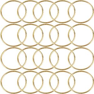 20Pcs Macrame Hoops Ring, BetterJonny 5 Inch Metal Craft Rings Hoops Gold Dream Catcher Rings Wreath Hoop Rings for Home Decorations DIY Crafts and Wall Hanging Crafts