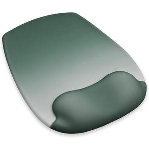 3 x Ergonomic Mouse Pad with Wrist Rest, Gel Mousepad with Wrist Support, Premium Lycra Fabric, Non-Slip PU Base, Ideal for Laptop & Desktop, Home & Office & Gaming, Desk Accessories, Sage Green