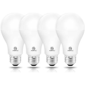 ENERGETIC SMARTER LIGHTING Dimmable A21 LED Bulb, 150 Watt Equivalent, 2600LM Super Bright Light Bulbs, Soft White 2700K, E26 Standard Base, UL Listed, Damp Rated, 4 Pack
