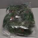 Waipfaru 6FT Christmas Garland with Lights, Realistic Cedar Garland with Pinecone Real Touch Norfolk Pine Garlands, Prelit Lighted Cypress Garlands for Mantle Table Stairs Winter Indoor Outdoor Decor