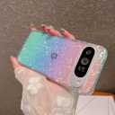 Magnetic for Google Pixel 10 Pro XL Case Women,[Holographic Iridescent Color Changing Effect] Fashion Slim Cute and Unique Matt Protective Phone Cover for Pixel 10 Pro XL