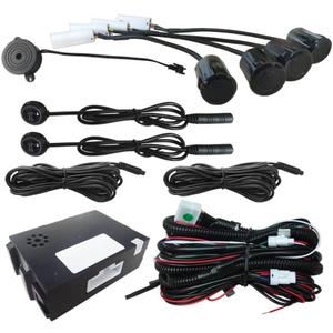 Riloer Blind Spot Car Mirror Sensor System Car Blind Area Detection System Lane Change Reminding for Safe Driving w/ 4 Sensors Black