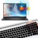 Screen Protector for Dell 15 DC15250 DC15255 15.6 & Inspiron 15 3510 3511 3515 3525 3530 3535 5510 5515 5518 Anti-Blue Light Screen Protector & Keyboard Cover, Eyes Protection Screen Filter Block UV