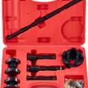 Orion Motor Tech Wheel Bearing Puller Tool Kit Compatible with Harley Davidson Motorcycles, Wheel Bearing Removal & Installation Tool for 3/4" 1" 25mm Bearings, 18pc Harley Wheel Bearing Tool