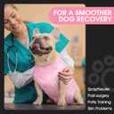 FUAMEY Recovery Suit for Dogs After Surgery, Soft Breathable Dog Bodysuit E-Collar & Cone Alternative Surgical Suit, Male Female Dog Neuter Spay Suits Anti Licking Wounds Onesie Pink Tie Dye, S (back:11.4-13.4in,wt:7-15lbs)
