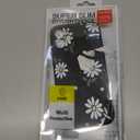 LEECG for iPhone 12 Mini Case, Astronaut Floral Butterfly Print Creative Design Phone Cover Anti Scratch Soft Microfiber Lining Liquid Silicone Phone Case 12 Mini-Daisy Black