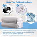 Mixweer 2 Pcs Oversized Bath Towels, 40 x 80 Inch Giant Microfiber Jumbo Bath Sheets Ultra Soft Bathroom Microfiber Quick Dry Absorbent Shower Towels for Spa Camping Beach (White)