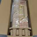 MANGOSTAN Record Player 3 Speed Bluetooth Portable Suitcase, Vinyl Phonograph with Built-in Bass & Speakers, Belt-Driven LP Player Support AUX-in RCA Line Out Headphone Jack, Champagne Gold