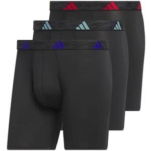 Adidas Men's Microfiber Boxer Briefs Underwear (Multipack) Athletic Stretch-Fit Size XL