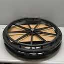 (1PR,Black) Wheelchair rear wheel replacement 24x1"wheel,Rear Wheel Assembly for 16-18-20 Inch Wheelchairs, Replacement parts (24 * 1(1 Pair))