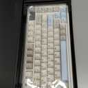 YUNZII B75 PRO MAX QMK/VIA Wireless Mechanical Keyboard,75% Layout with Screen and Knob,Custom Hot Swap Gasket,Creamy Pre-lubed Switches,Bluetooth/Type-C/2.4G for Win/Mac (Beige,Candy Switch)