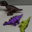 3-Pack Electronic Walking Dinosaur Toys for Toddlers 2-4, Moving Dinosaurs Toys with Lights, Roaring Sounds, T-Rex, Brachiosaurus & Stegosaurus, Xmas Birthday Gift for 2 3 4 5 6 Years Old Boys