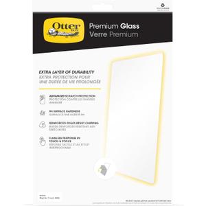 OtterBox Premium Glass Screen Protector for iPad Air 11-inch (M3) & (M2), Scratch Protection, Flawless Touch Response, Fingerprint Resistant, Easy Installation