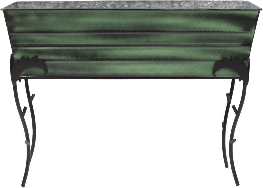 25" H Flora Stand- Large Green Flower Box