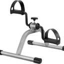 Pedal Exercise mini Exercise Bike for Leg and Arm Recovery Exercise Lightweight and Portable Floor Bike (Grey-01)