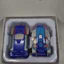 Aimery Collision Transforming Dinosaur Car Toy, 2 Magnetic Cars Convert into Dinosaur Toys,Dino Robot Toy, Boys Toys,Kids Toys, Party Birthday for Kids (Blue)