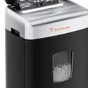 Bonsaii Paper Shredder for Office, 110-Sheet Autofeed Heavy Duty Shredder for Home Office Use, 30 Minutes/Micro Cut/P-4 High Security Level/6 Gallon Large Bin