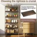 Wire Shelf Covers, Bamboo Wire Rack Covers for Pantry Shelves, Easy to Assemble Wooden Closet Wires Shelving Cover, 0.6 Inches Thick Waterproof Durable Shelf Dividers for Kitchen, 34 * 12 Inches