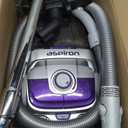 Aspiron 40Kpa Canister Vacuum Cleaner, 1600W Bagless Canister Vacuum Cleaner with 5 Tools, Auto Cord Rewind, H13 HEPA Filter, 4Qt Large Cup, for Hard Floors, Carpet, Pet, Upholstery, Tiles, Purple