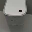 Automatic Motion Sensor Bathroom Trash Can with Lid, Slim Motion Sensor Plastic Narrow Seam Trash Can for Bedroom, Kitchen, Office, RV, 4 AA Battery Powered (Batteries Not Included), 19 garbage bags