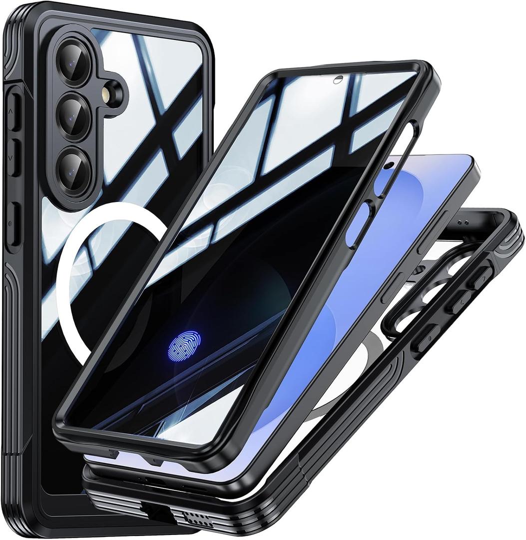 Magnetic Privacy Case for Samsung Galaxy S26+ Plus,Compatible with Magsafe,Anti Peeping Screen Protector Anti SPY Cover,Double-Sided 360 Degree Full Cover S 26+ Plus Phone Case,Black