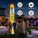 10FT Extra Large Column Bachelor Party Inflatable Decoration with LED Lights, Suitable for Outdoor use, Yards, Lawns, and Walkways for Bachelor Parties.