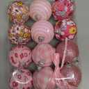 12 Pcs Mothers Day Decorations Mothers Day Tree Ornaments Hanging Pink Ball Decorations Spring Gifts for Mom's Happy Party Decor to Celebrate with Love and Joy(Mother)