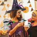 ZHUIGUANGZE 100 Pcs Halloween Candy Holder Paper Cards Mummy Lollipop Holders Chocolate Sweets Trick or Treat Wrapping Decorative for Halloween Gathering Party Candy Cookies DIY Decoration Supplies