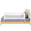 ComfyBumpy 1-Pack Bed Rail for Toddlers 55.5" L x 23.5" H | Extra Tall Toddler Bed Rails for Twin, Full, Queen & King Mattress Size | Swing Down Rail Guard | Mattress Side Rail for Kids | White