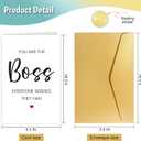7 x Boss Thank You Card, World's Best Boss Card, Boss Birthday Card, Boss Leaving Card, Boss's Day Card from Employee Staff, You Are The Boss Everyone Wishes They Had