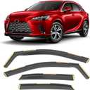 Shatterproof in-Channel Window Rain Guards for 2023-2025 Lexus RX350 RX350h RX450h+ RX500h, Extra Durable Window Deflectors, Vent Window Visors for Cars, Vent Deflector, 4pcs