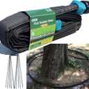 2025 Flat Soaker Hose 10 ft with Stakes for Garden, 10ft Linkable Drip Hose Diy Garden Irrigation System Saving 80% Water, Dual-layer Leak-free Design Water Hose with Holes 