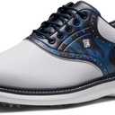 FootJoy Men's Traditions Previous Season Style Golf Shoe (11, White/Navy Camo)