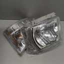 Right Headlight and Corner Lamp Compatible with NPR NPR-HD NQR NRR 2008-2020 Passenger Side Headlight & Corner Light Assembly 8975851702