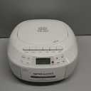 Greadio CD Player Boombox Cassette Player Combo with Bluetooth,AM/FM Radio,Stereo Sound with Remote Control,AUX/USB Drive,Tape Recording,AC/DC Powered,Headphone Jack,LCD Display for Home,Kids,Gift (White)