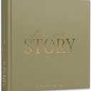 Baby Memory Book & Baby Keepsake Book to Record Baby's Milestones and Photos for Newborn Girl or Newborn Boy, Gender Neutral, Scrapbook Album, First 5 Year Journal Includes Stickers & Keepsake Box (Light Olive)