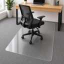 Clear Office Chair Mat 36" x 48" for Low-Pile Carpet | Clear PVC With Anti-Slip Studs, Ideal for Home Offices, Workspaces and Gaming Setups, Smooth Surface Supports Daily Rolling